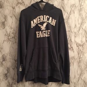 American Eagle Distressed Hoodie WSe
